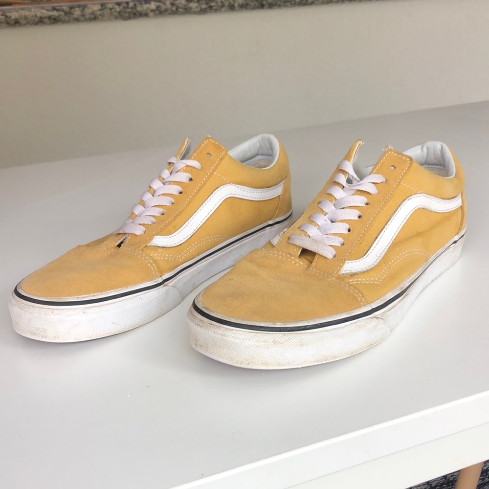Mens Old Skool Vans, Mustard